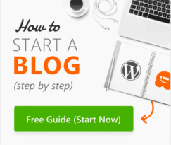 start a blog ad